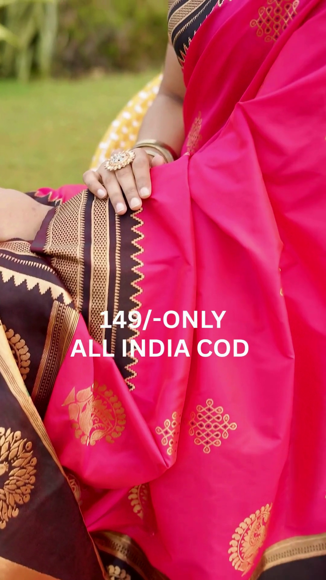 Pink Banarasi Style Traditional Saree