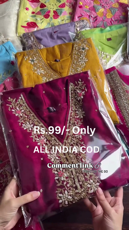 Premium Embroidered Ethnic Kurti Collection