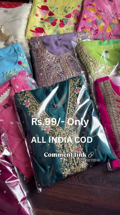 Premium Embroidered Ethnic Kurti Collection