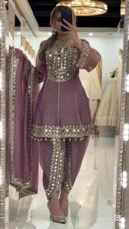 Mirror Work Designer Sharara Suit