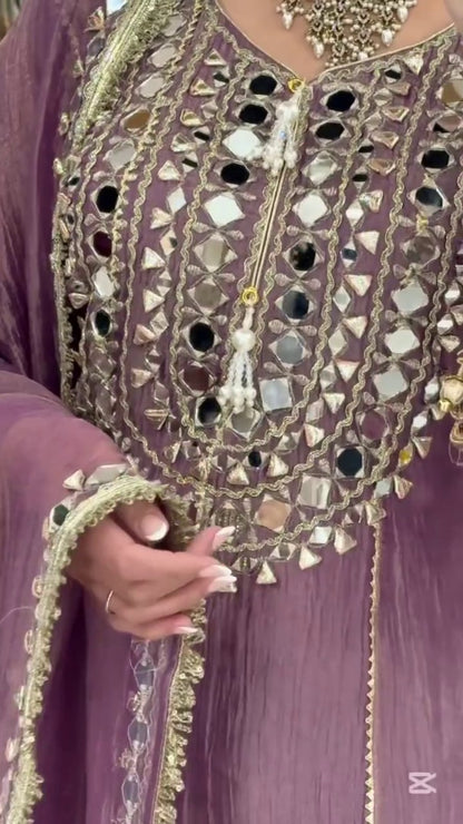Mirror Work Designer Sharara Suit