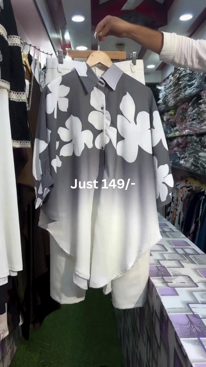 Ombre Floral Shirt