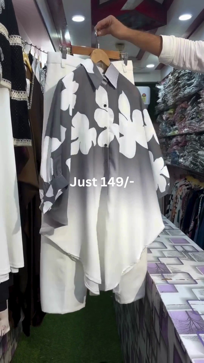 Ombre Floral Shirt