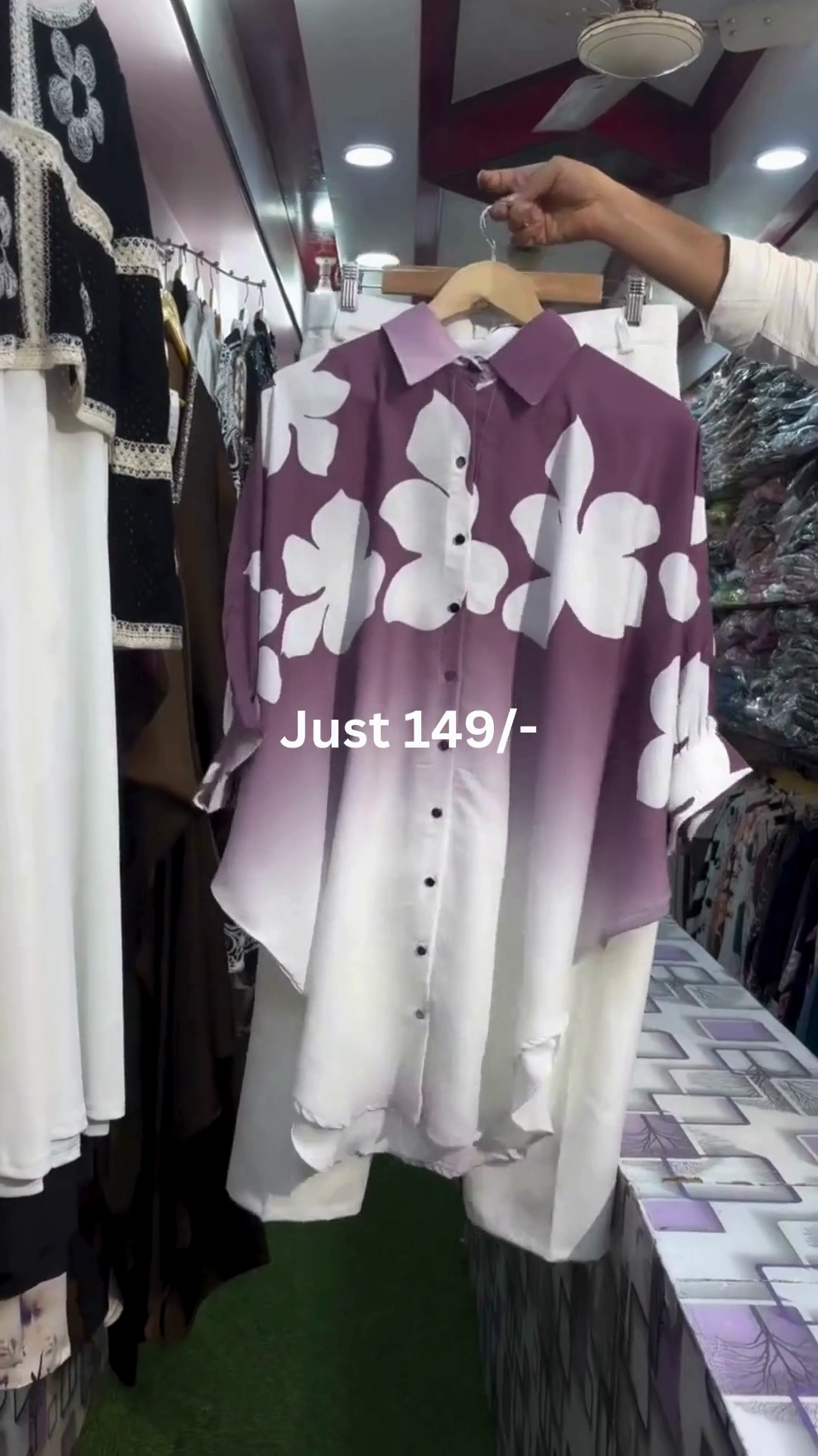 Ombre Floral Shirt